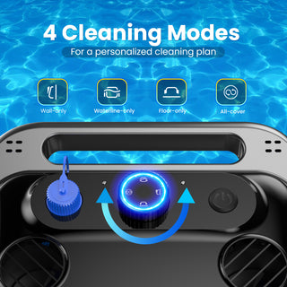 Y50 Cordless Robotic Pool Vacuum Cleaner – Powerful Suction, Automatic Wall Climbing, Hands-Free Debris Removal for In-Ground & Above-Ground Pools