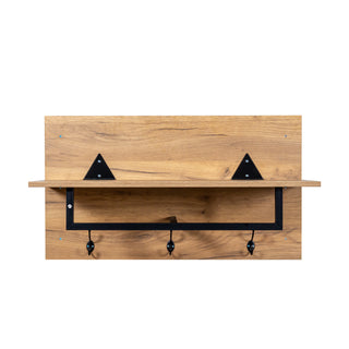 Modern Hallway Shoe Cabinet with 3 Hooks and Coat Hanger for Entryway Storage, Stylish Coat Rack Organizer