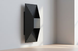 Modern 12-Inch Integrated LED Wall Sconce - Dimmable Minimalist Indoor Wall Light Fixture - Black Matte Finish for Living Room, Bedroom, Hallway, and Office - Industrial Grade High-Lumen Architectural Lighting