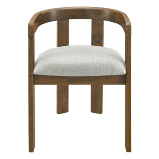 Modern barrel dining chairs set of 2, view 6