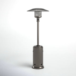 Propane Patio Heater 46,000 BTU Steel Gray Stainless Steel