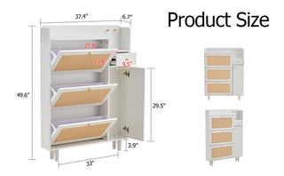 Modern Minimalist Storage Cabinet - Japanese Rattan Shoe Cabinet, Bed Top Cabinet, Small Home Furniture for Corridors and Living Rooms - GZ-DI-03
