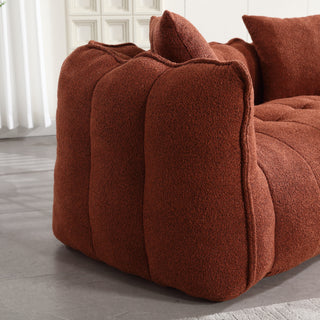 Soft Beanbag Chair with High Resilience Foam Core, Comfortable Square Recliner Sofa for Two People, Ideal for Games, Reading, and TV in Living Room or Family Room