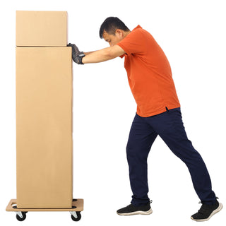 Heavy Duty Furniture Moving Dolly, 2-Pack Wood Rolling Mover with Wheels, Holds 500 lbs, for Piano, Couch, Fridge & Heavy Items (22.8" x 11.2")