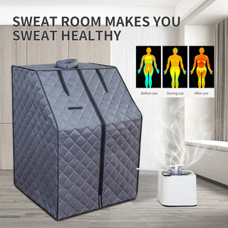 Sojourner Portable Home Sauna - Steam Sauna Tent with Heater, Chair, Remote, Personal Spa for Relaxation