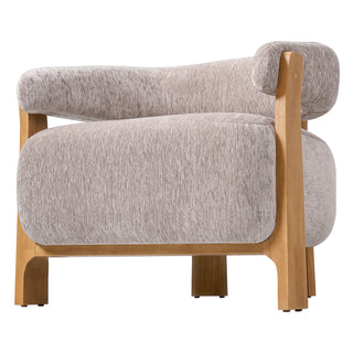 Boucle accent chair, view 4