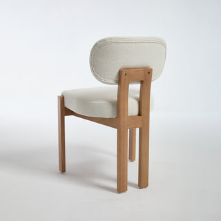 Wooden Dining Chairs Set of 2, Modern Fabric Upholstered Dining Room Chair Kitchen Chairs, Farmhouse Dinner Chair for Kitchen Dining Room