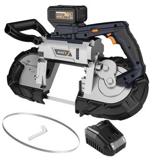 MAXXT 20V Cordless Bandsaw | 5" Deep Cut Brushless Saw with 4Ah Battery