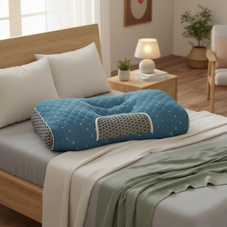 YBZ 3D Knitted Cotton Massage Pillow -Atrovirens(1pack)