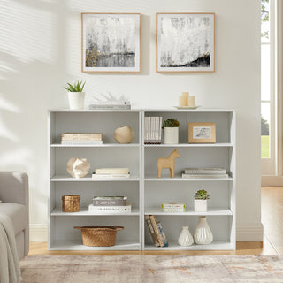 8-Tier CD DVD Storage Cabinet &amp; Bookcase - Multi-Functional 2-in-1 Disassemblable Media Tower