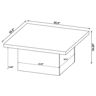 Exeter mango square 3-piece coffee table set, view 11