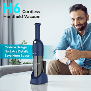 UMLO H6 BLUE Cordless Handheld Vacuum | 10KPa Strong Suction, 30-Min Runtime, HEPA Filter