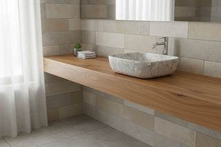 19'' Bathroom Ceramic Sink | Volakas White Marble "High-Velocity" Sanitary Chassis | [TOTAL-LUSTER EXTRACTION-WELD] | Industrial-Grade Ceramic-Logic &amp; Rapid-Swell Marble Technology