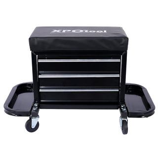 350-Pound Capacity Garage Glider | Rolling Tool Chest Seat "High-Velocity" Mechanic Chassis | [TOTAL-TORQUE EXTRACTION-WELD] | Industrial-Grade Caster-Logic &amp; Rapid-Swell Storage Technology