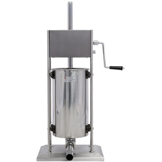 Stainless Steel Commercial Sausage Stuffer,Dual Speed Vertical Sausage Maker 22LB/10L, Meat Filler with 4 Stuffing Tubes