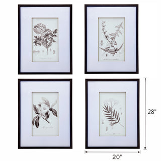 Set of 4 botanical wall art prints, view 19