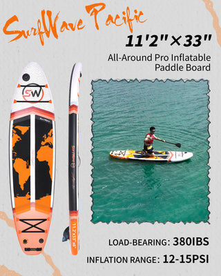 Inflatable Stand Up Paddle Board 11'x34'x6' With Accessories