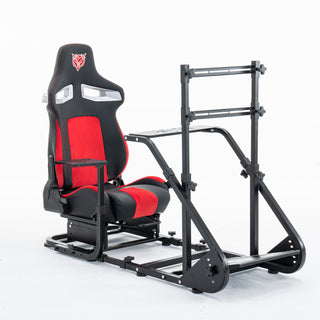 Enhanced and stable racing wheel cockpit, compatible with Fanatec, PXN, Thrustmaster, and Logitech adjustable driving simulators, excluding handbrake, pedals, and monitor