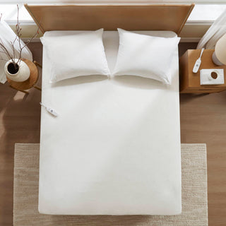 Best Queen Heated Mattress Pads | 1-Piece White Electric Bed Warmers