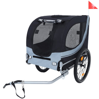 Large Folding Bike Trailer for Dogs | 66LB Capacity All-Terrain Pet Carrier