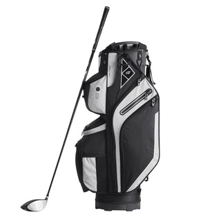 Golf Cart Bag with 14 Way Organizer Divider Top, 36in 13 Pockets Premium Cart Bag, Durable Golf Bags with Handles & Dust Cover & Detachable Straps for Men & Women, Black Color-Block