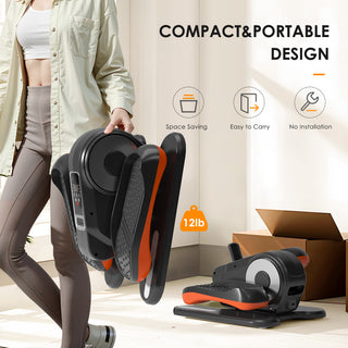 Stair Stepper with Resistance – Home Vertical Climber Workout Machine, Adjustable Handlebar Full-Body Fitness Equipment with Stable Frame (Blue)