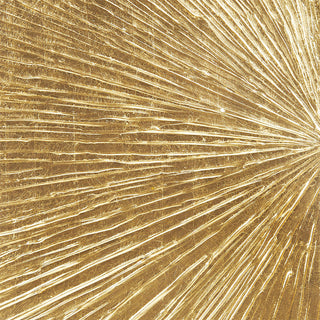 Hand painted gold burst triptych wall art set, view 11