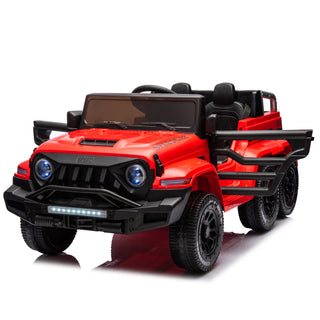 24V Ride On Car for Kids Battery Powered Ride On 4WD Toys with Remote Control,Parents Can Assist in Driving,Music and Lights,Five-Point Safety Belt,Rocking chair mode for back-and-forth swinging