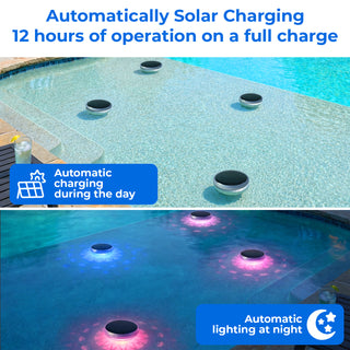 Solar floating pool light, view 7