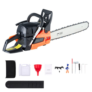 62cc Gas Chainsaw, 3.8 HP with 20 inch Bar