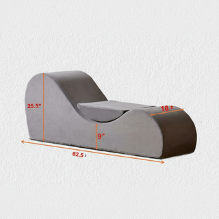 Solace Ergonomic Chaise Lounge Chair, Grey