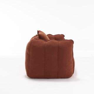 Soft Beanbag Chair with High Resilience Foam Core, Comfortable Square Recliner Sofa for Two People, Ideal for Games, Reading, and TV in Living Room or Family Room