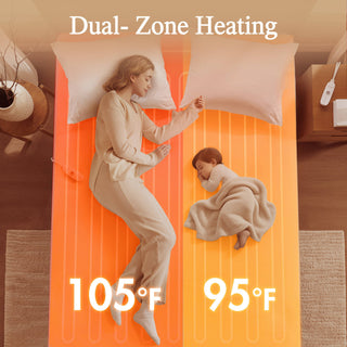 Best Queen Heated Mattress Pads | 1-Piece White Electric Bed Warmers