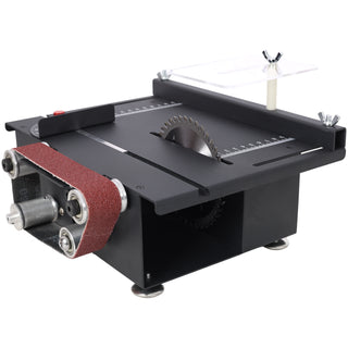 2-in-1 Mini Table Saw & Belt Sander | 7-Speed Adjustable Angle DIY Crafts Tool
