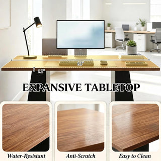 Contemporary Computer Desk,Modern Office Desk,Stylish Writing Table with Spacious Surface(Only 1pcs Computer Desk)