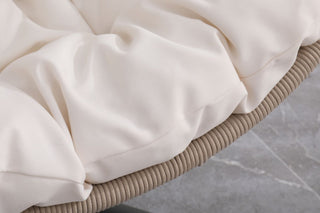 
Outdoor Egg-shaped Hanging Chair with Stand, Patio Egg-shaped Swing Chair, Indoor Rocking Chair, Outdoor Hammock Egg-shaped Chair, Beige
