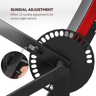 Soozier 2-in-1 Bicep Preacher Curl Bench & Tricep Extension Machine – Adjustable Seat and Elbow Pad for Home Gym