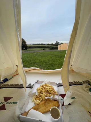 SAM&HAIBEI 9.85ft Bell Tent - 4 Season Glamping & Hot Tent