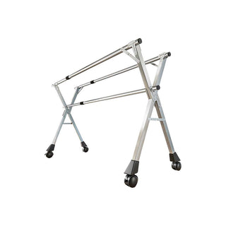 SOGA 2.4m Portable Standing Clothes Drying Rack with Wheels