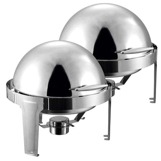 SOGA 6L Chafing Dish Round Roll Top