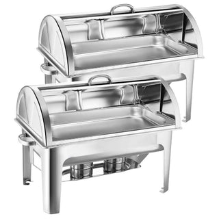 SOGA 9L Chafing Dish Full Size Roll Top