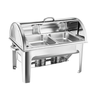 SOGA 4.5L Chafing Dish Dual Tray Top
