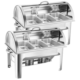 SOGA 3L Chafing Dish Triple Tray Top