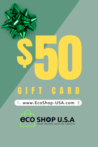 50 Eco Shop U.S.A Gift Card 25% Off Original Value