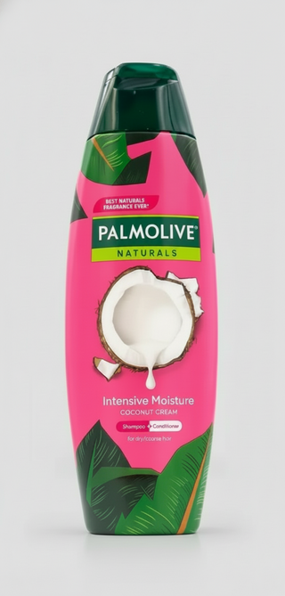 Palmolive Naturals Intensive Moisture Coconut Cream soap bottle on a white background