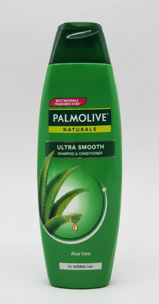Palmolive Naturals Ultra Smooth shampoo bottle on a white background