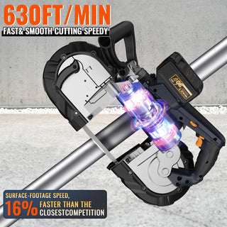 MAXXT 20V Cordless Bandsaw | 5" Deep Cut Brushless Saw with 4Ah Battery