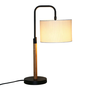 Arcus Paniz Simple Table Lamp | Modern Bedside, Desk & Study Lamp with Cylinder Shade - Easy Install, In Stock US
