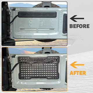 Ford Bronco Tailgate Molle Panel | Heavy-Duty Steel Cargo Storage Rack 2021-2023
