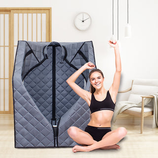 Sojourner Portable Home Sauna - Steam Sauna Tent with Heater, Chair, Remote, Personal Spa for Relaxation